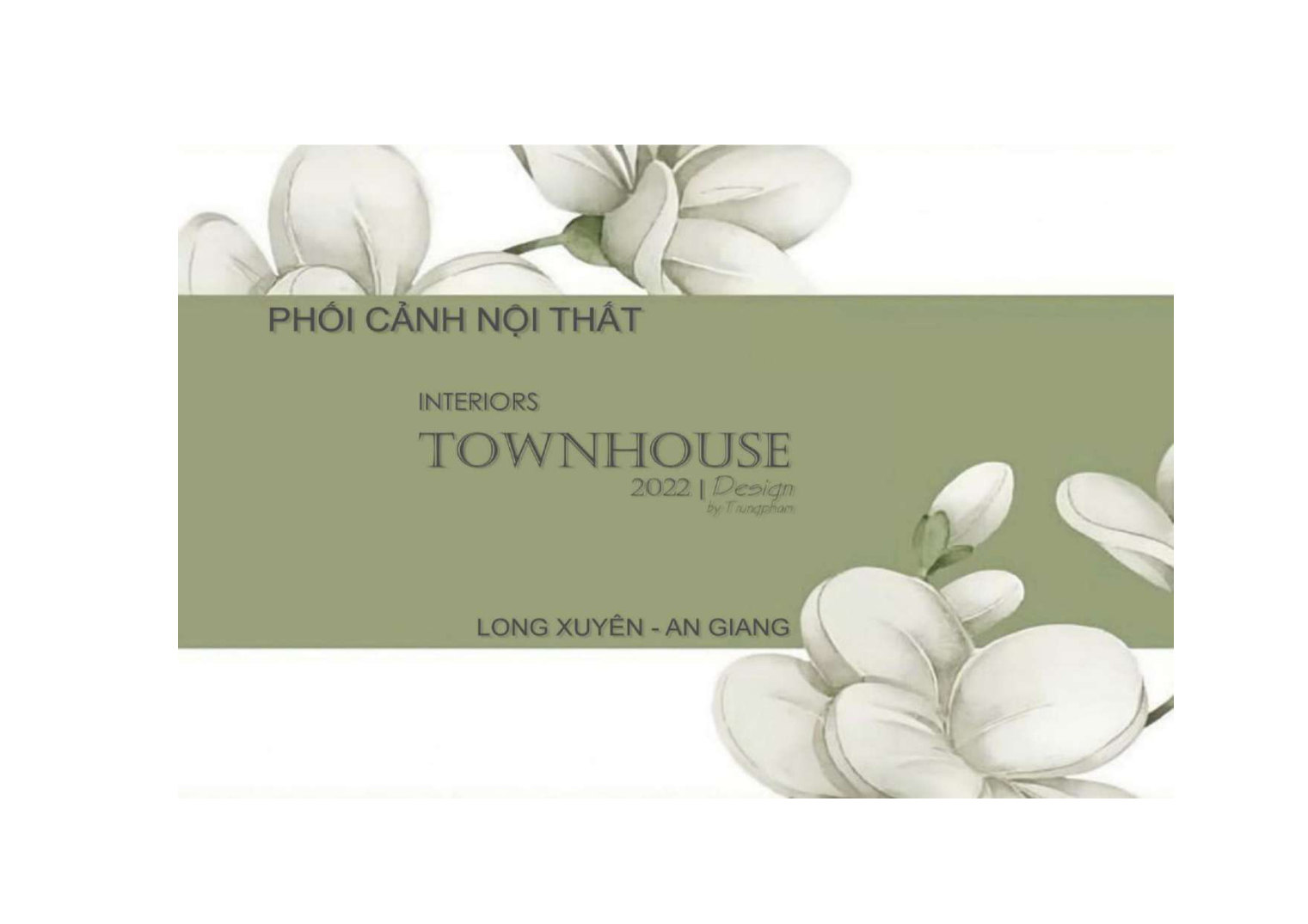 Thiết kế nội thất nhà phố 3 tầng tại Long Xuyên An Giang
