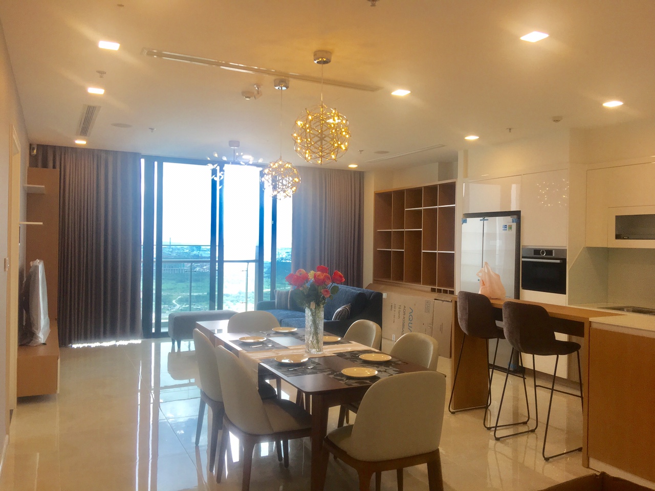 Nội thất trọn gói căn hộ Vinhomes Bason — A1.36.05 — ảnh hoàn thành 6